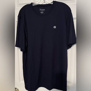 Champion T-shirt, Short sleeve, navy blue, wicking, size XL